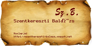 Szentkereszti Balázs névjegykártya